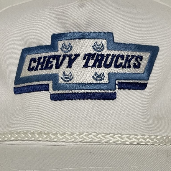 Vintage Chevy Trucks White Snapback Truckers Cap Hat - Picture 6 of 8